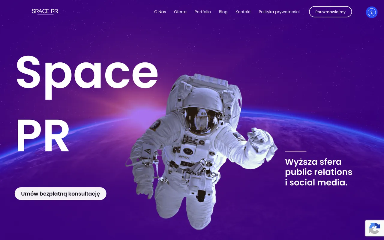 Dotychczasowa strona SPACE PR